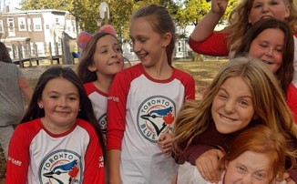 Girls at bat