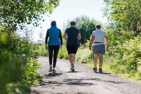 Seniors walking